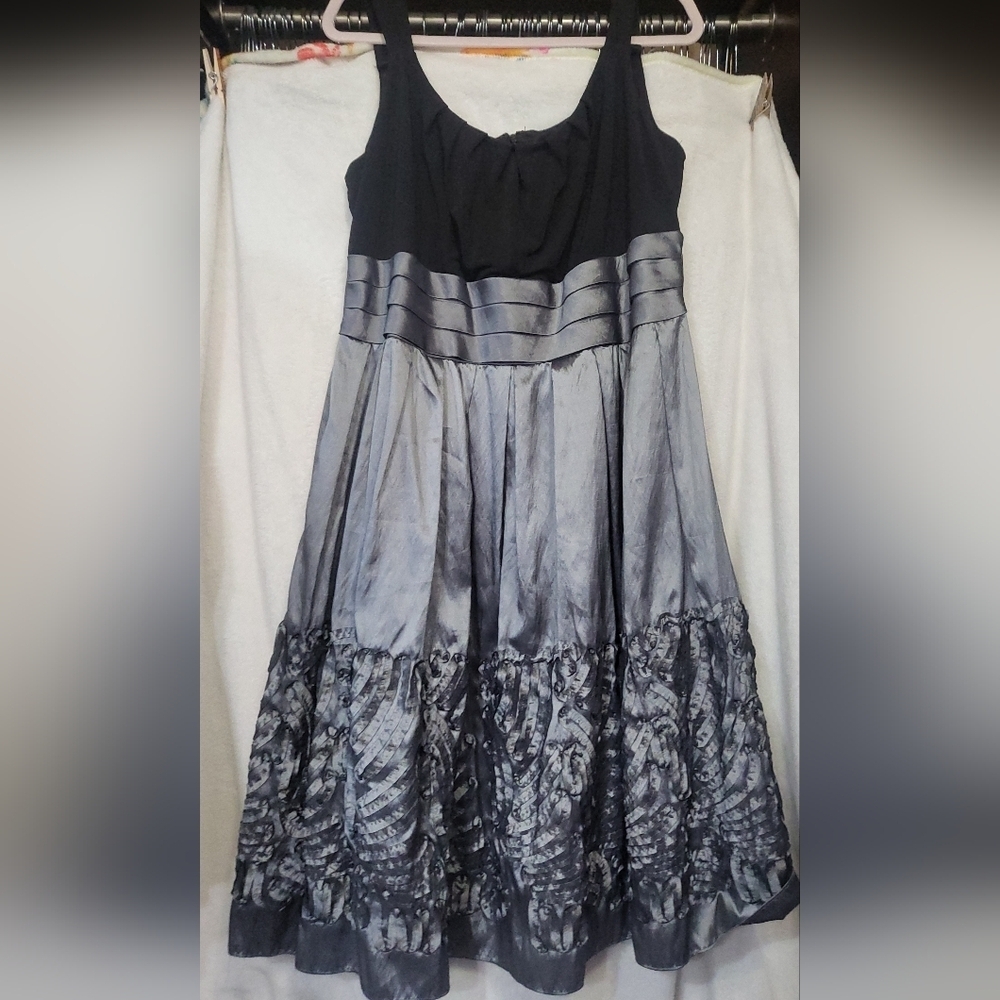 𝅺R&M Richards Sleeveless Pleated Bodice Formal Evening Cocktail Party Dress 16